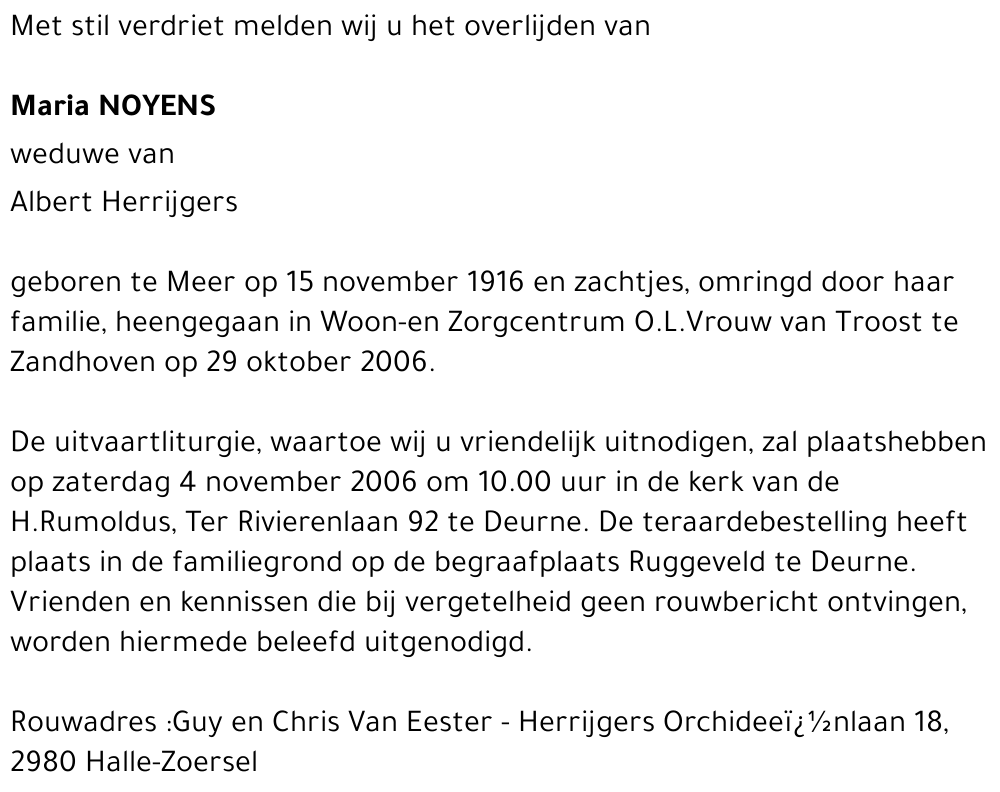 Maria NOYENS