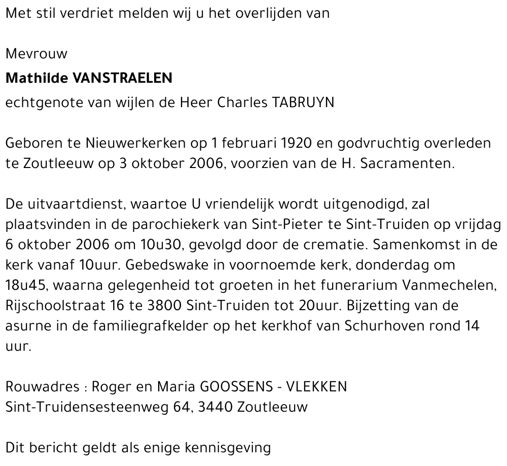 Mathilde Vanstraelen