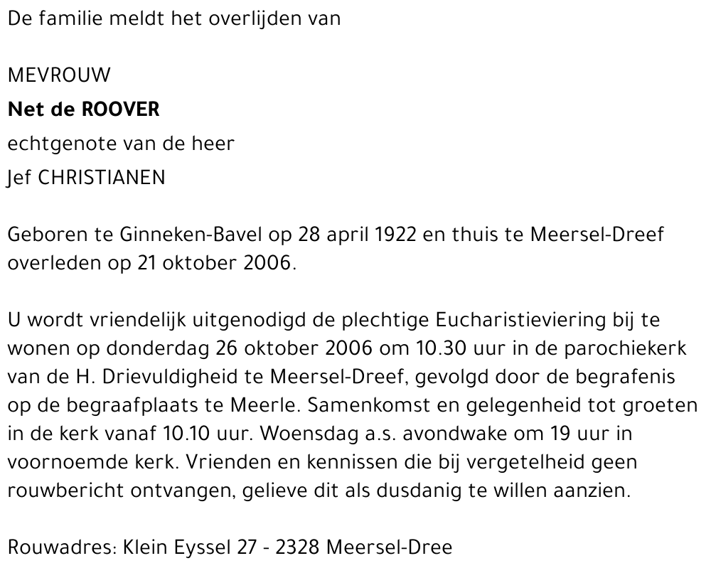 Net de Roover