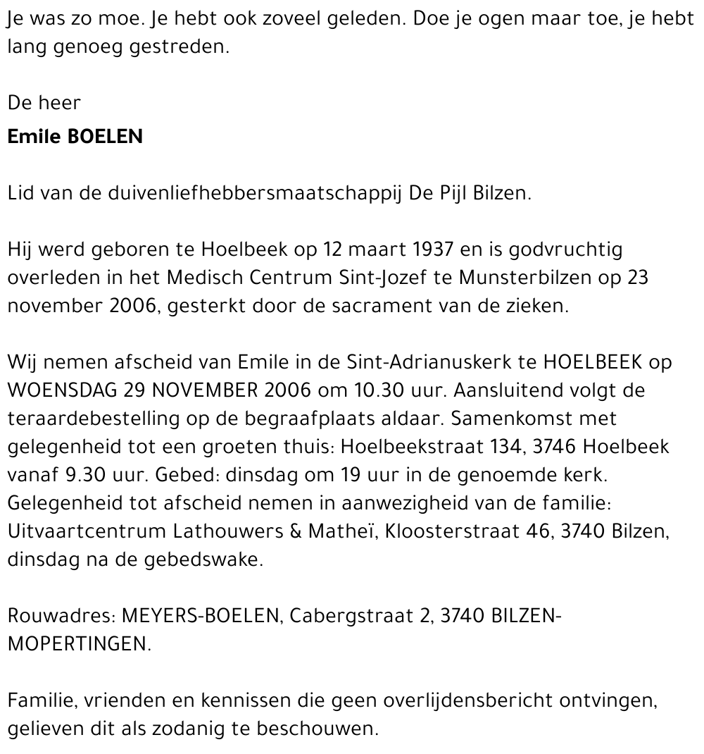 Emile BOELEN