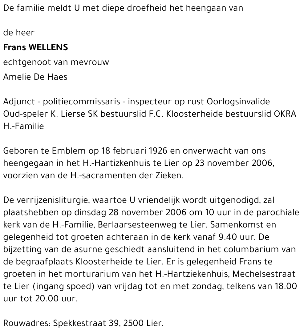 Frans Wellens