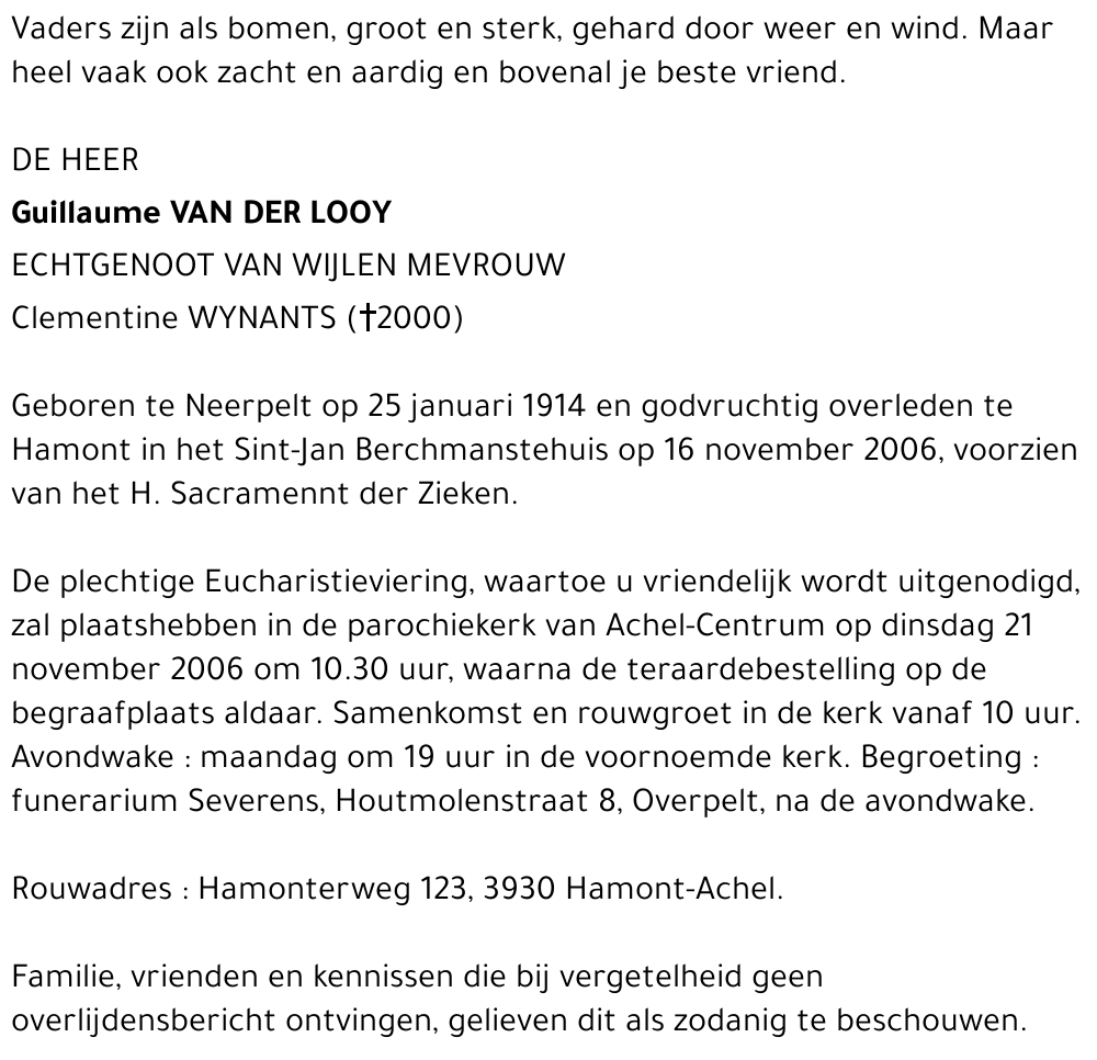 Guillaume Van der Looy