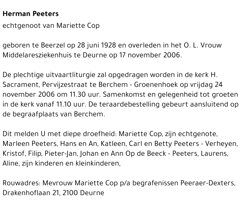 Herman Peeters