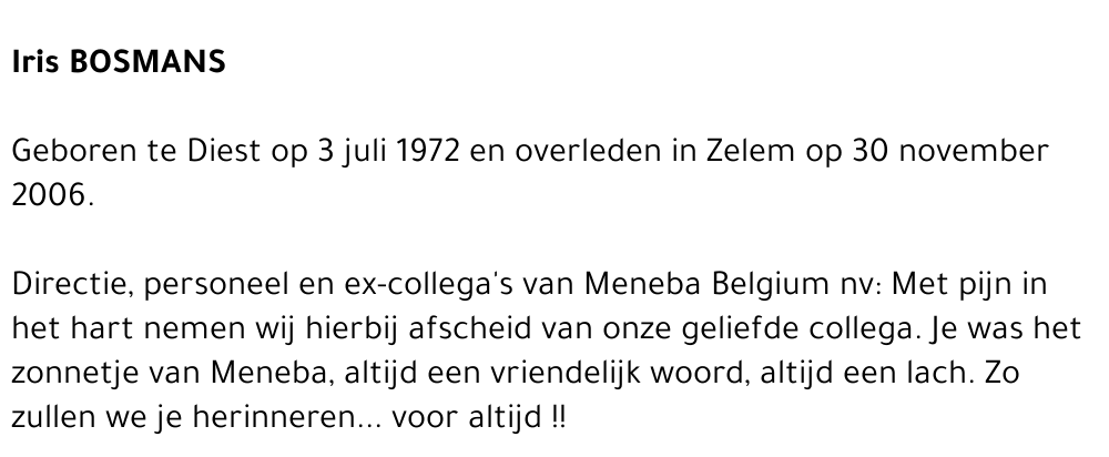 Iris BOSMANS