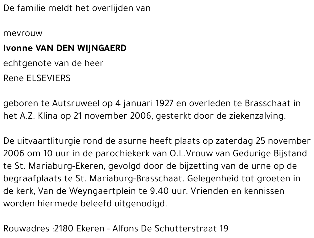 Ivonne Van den Wijngaerd