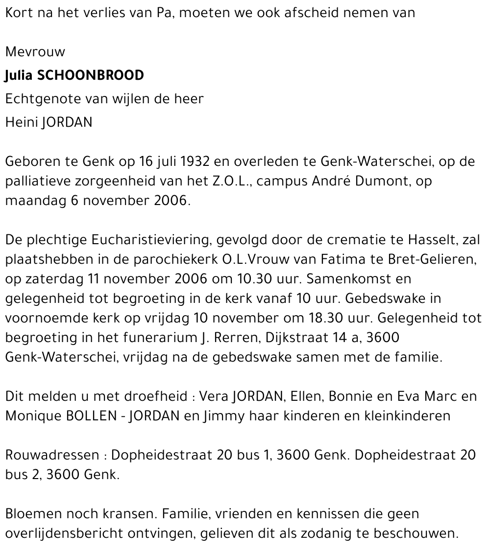 Julia SCHOONBROOD