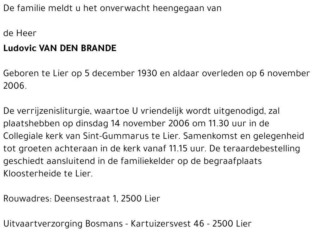 Ludovic van den Brande