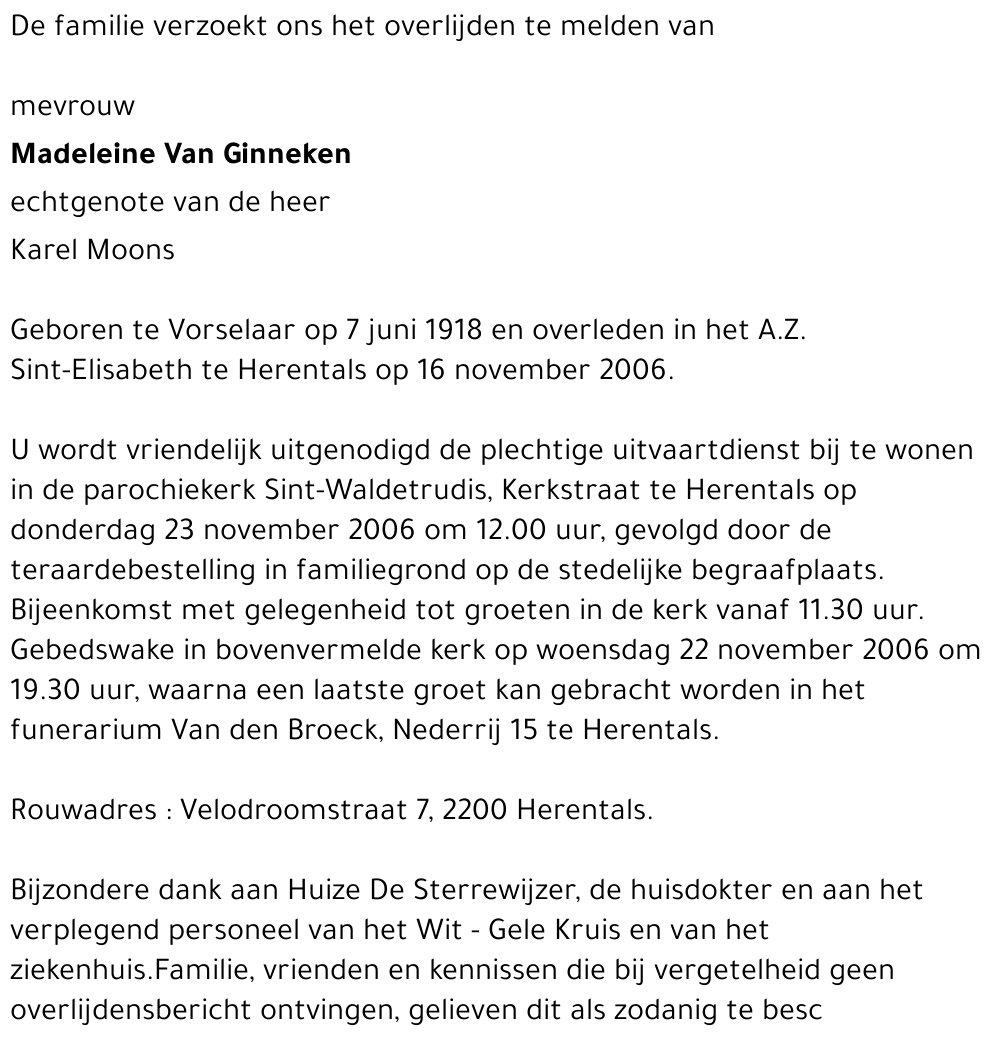 Madeliene Van Ginneken