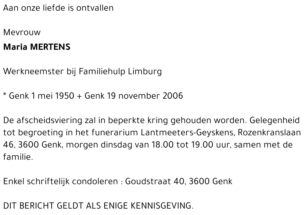Maria MERTENS