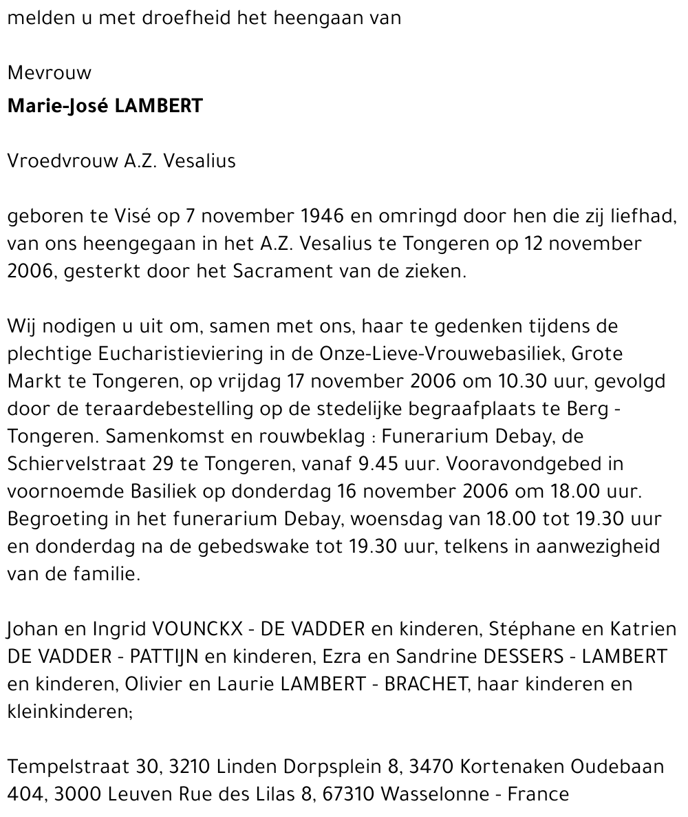 Marie-José Lambert