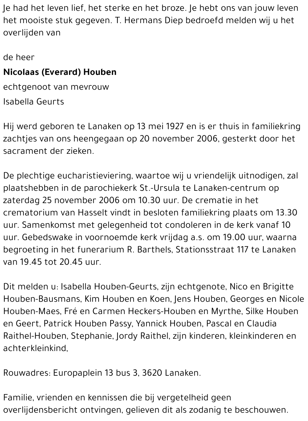 Nicolaas (Everard) Houben