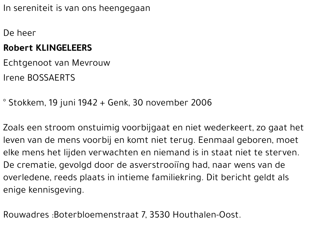 Robert Klingeleers
