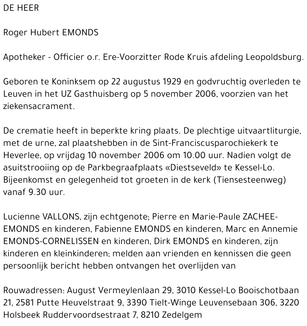 Roger Hubert Emonds