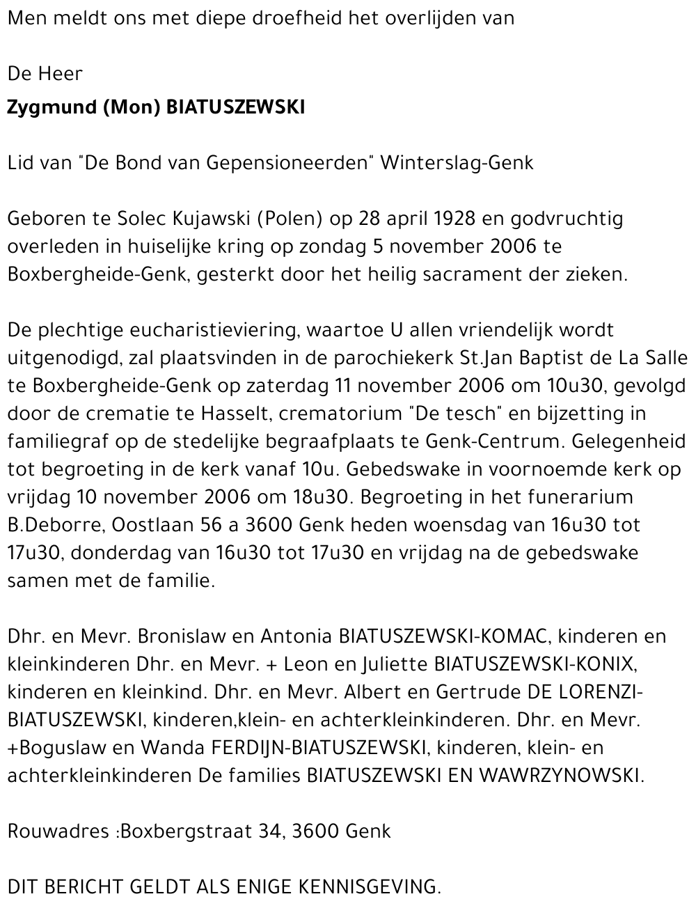 Zygmund (Mon) Biatuszewski