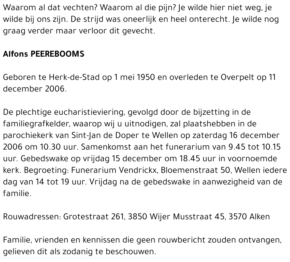 Alfons Peerebooms