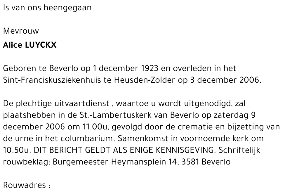 Alice Luyckx