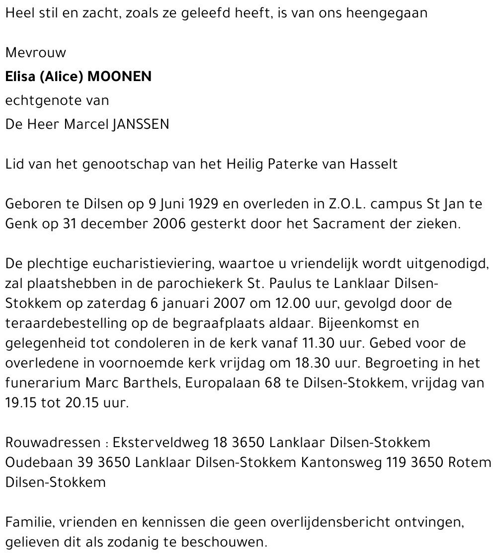 Elisa (Alice) Moonen