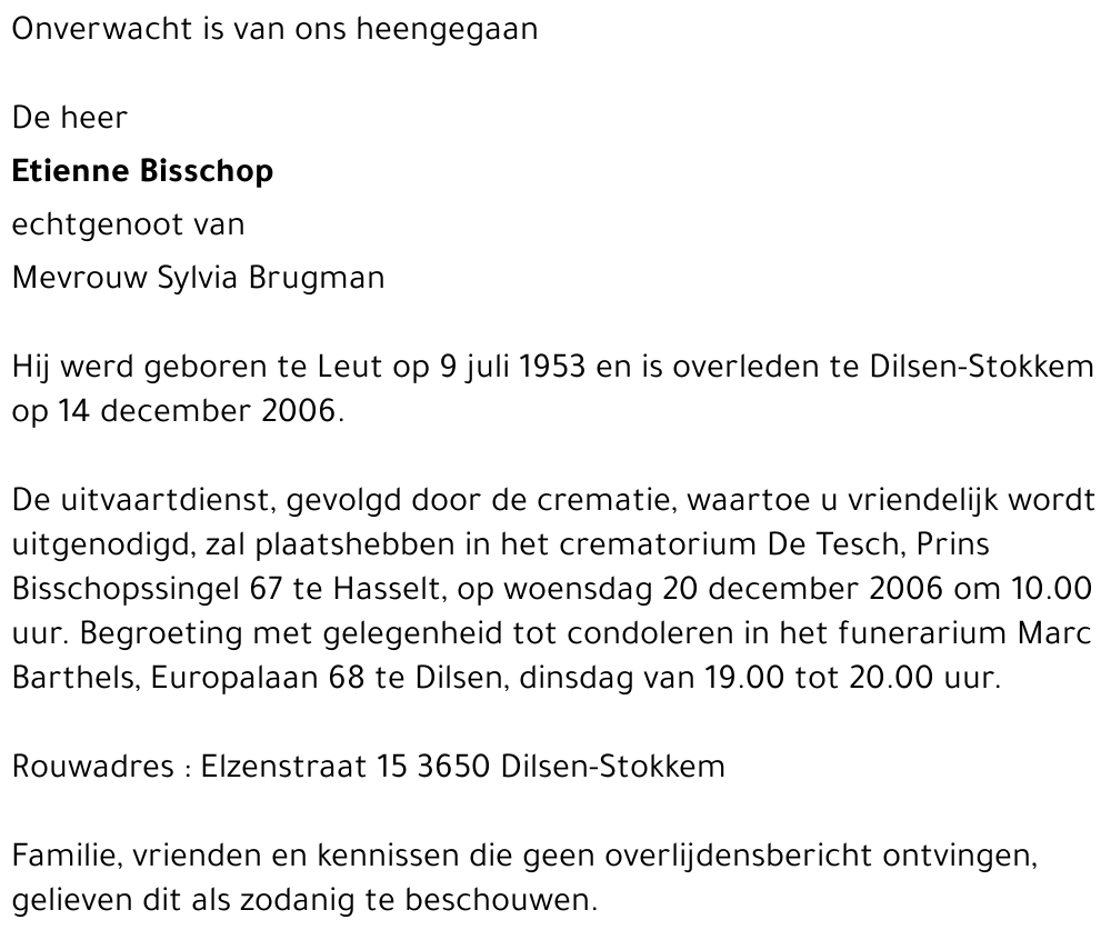 Etienne Bisschop