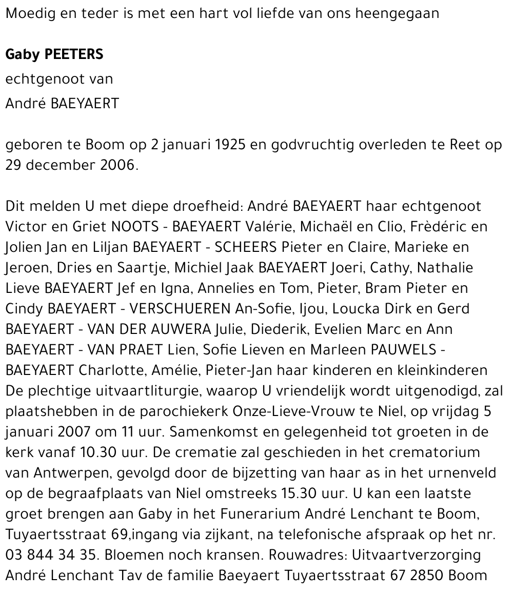 Gaby Peeters