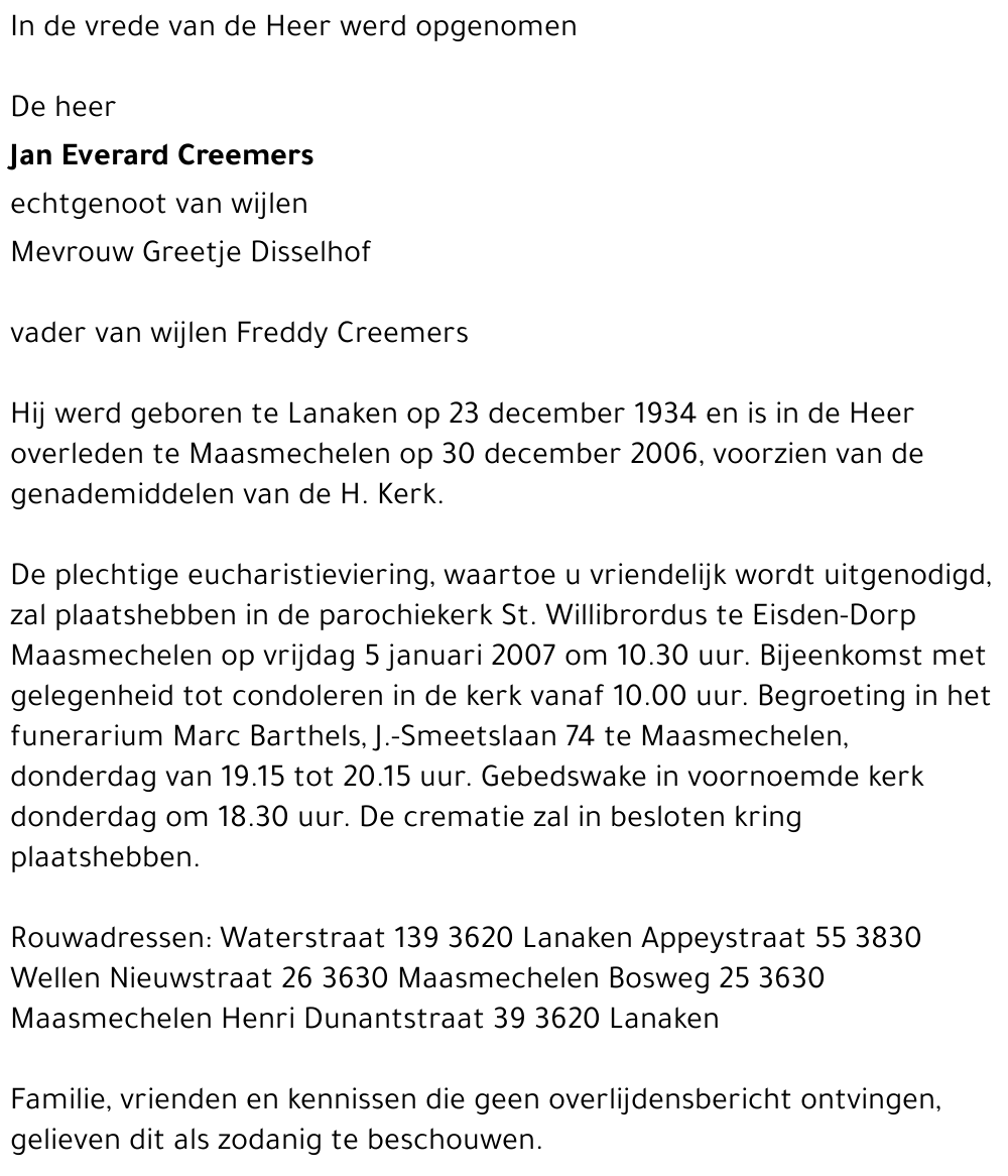 Jan Everard Creemers