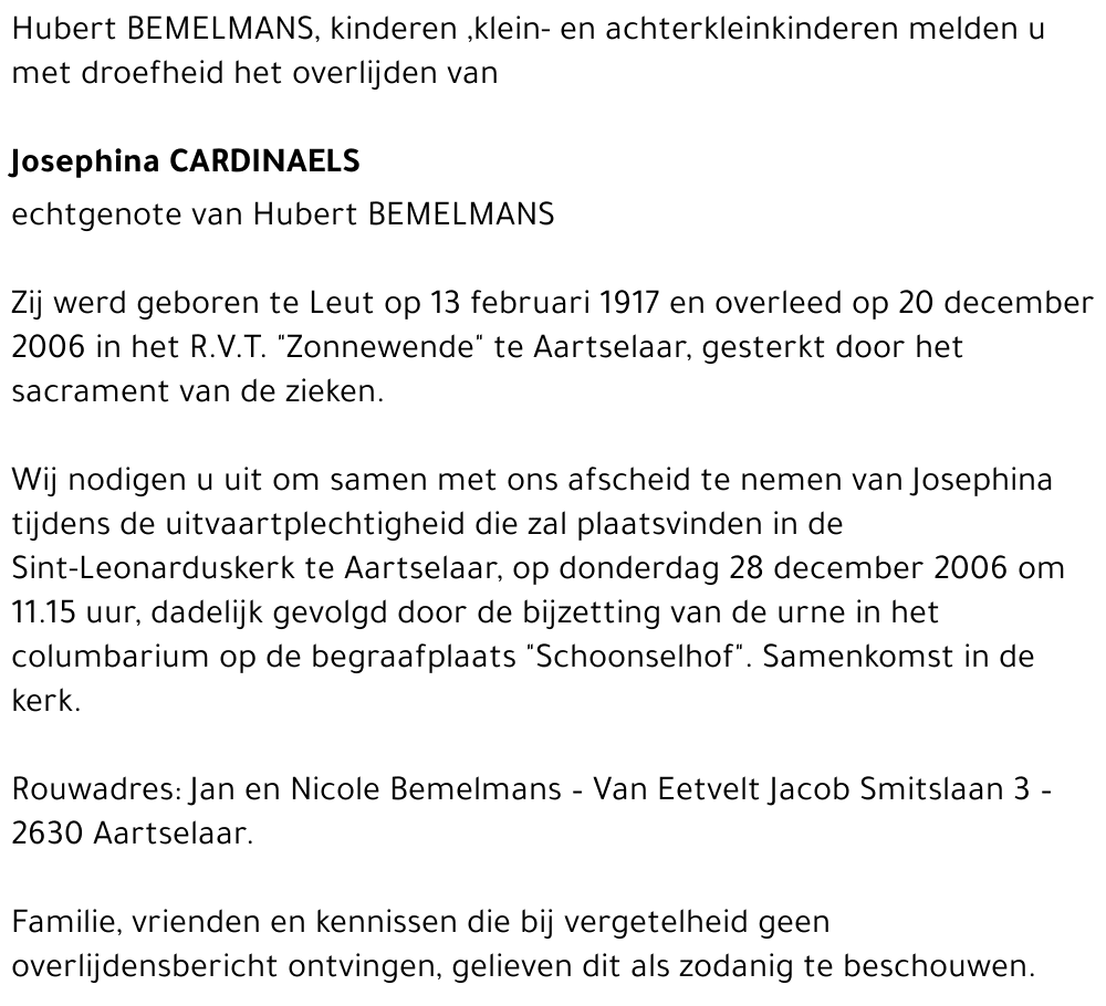 Josephina Cardinaels