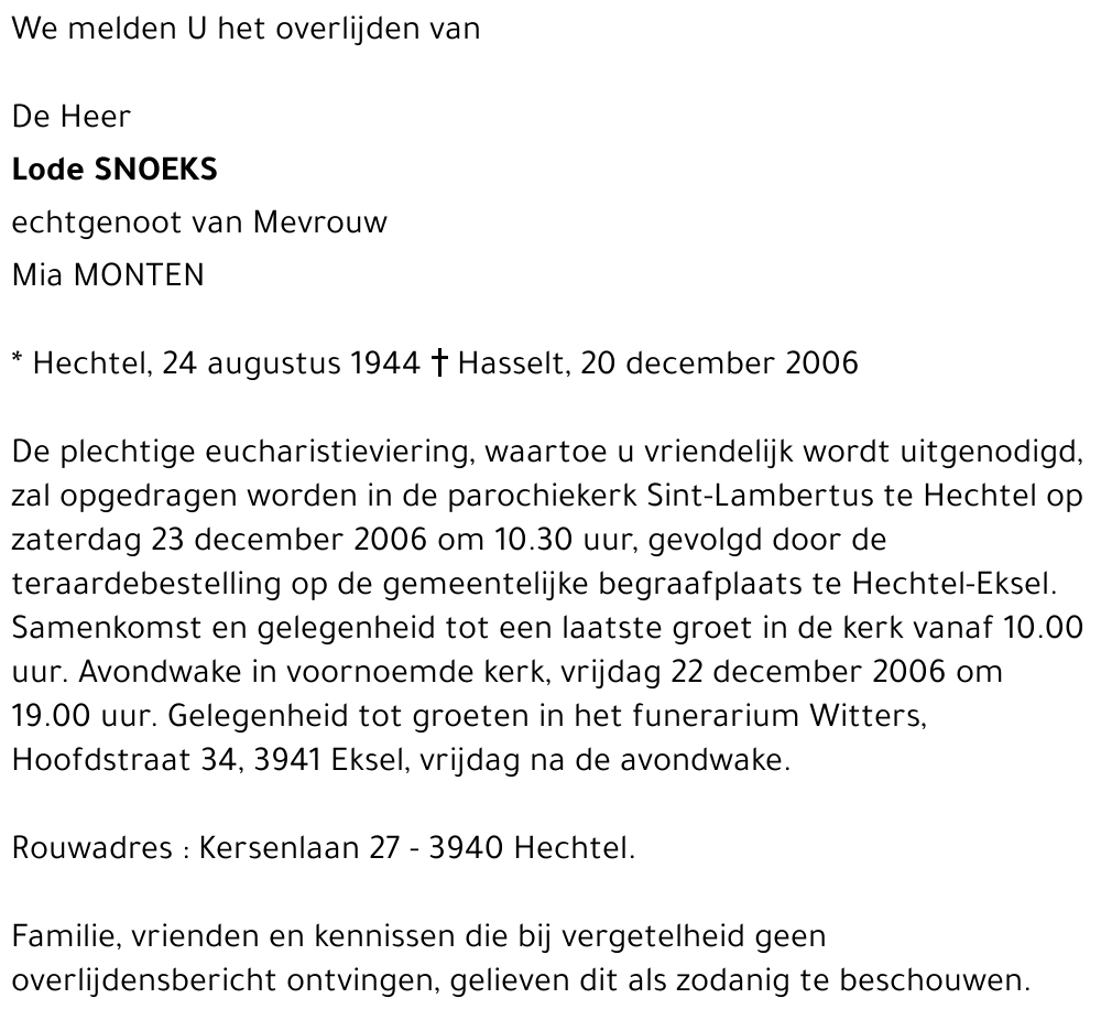 Lode Snoeks