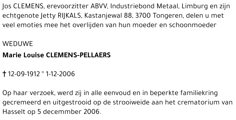 Marie-Louise Pellaers