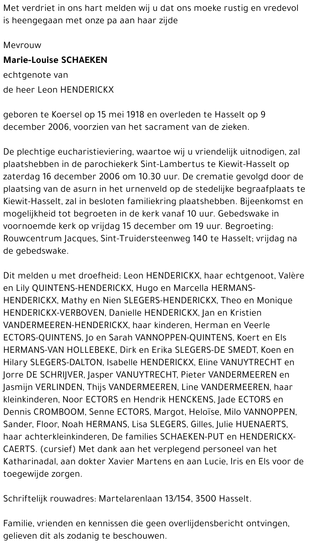 Marie-Louise Schaeken