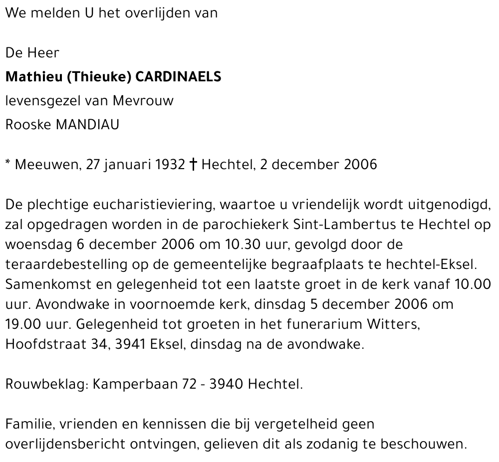 Mathieu (Thieuke) Cardinaels