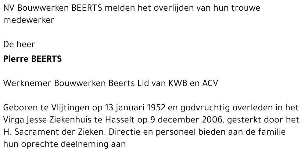 Pierre Beerts