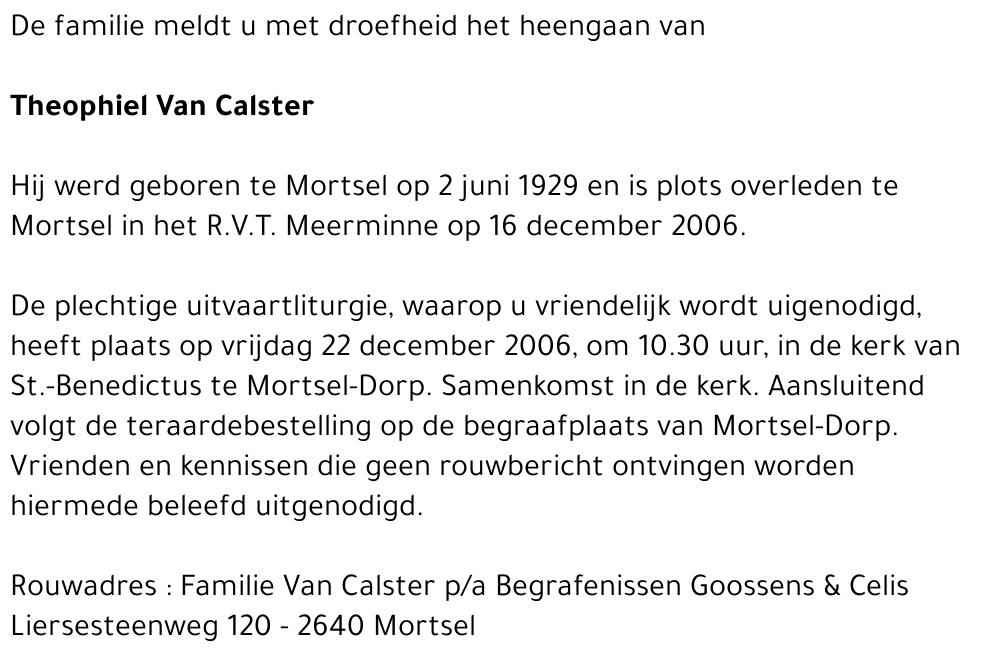 Theophiel Van Calster