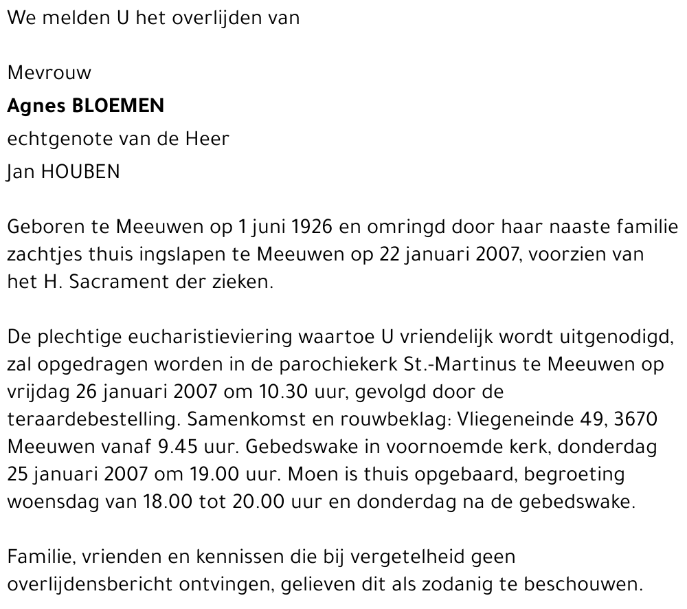 Agnes Bloemen