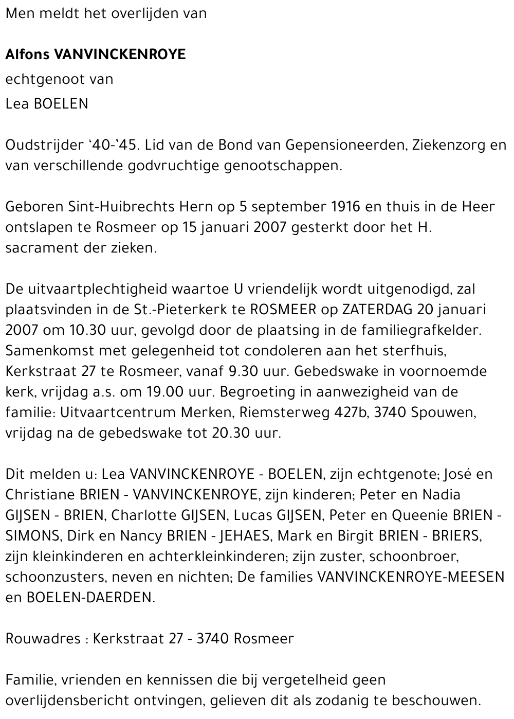 Alfons Vanvinckenroye