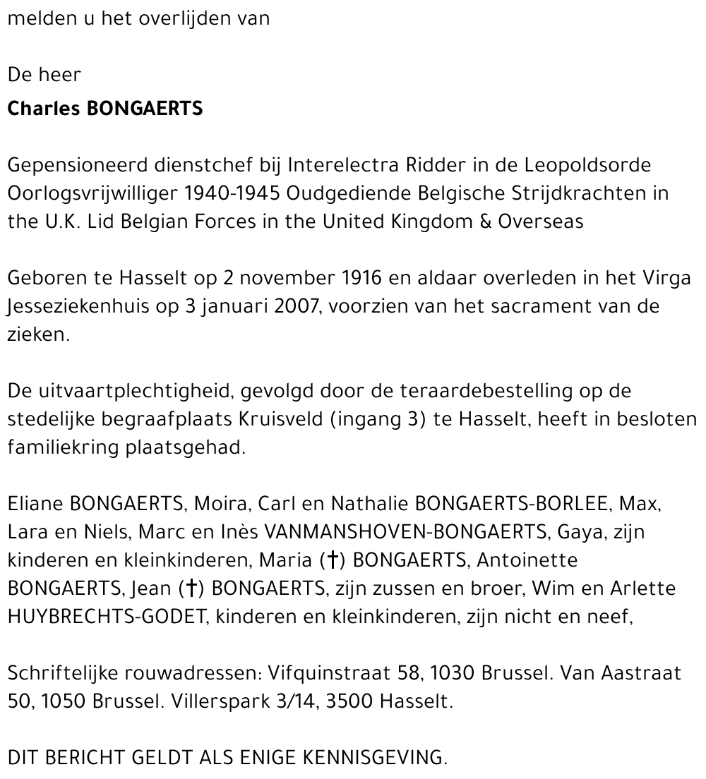 Charles Bongaerts