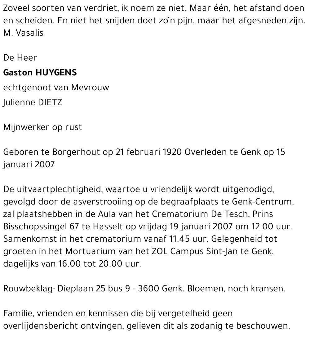Gaston HUYGENS