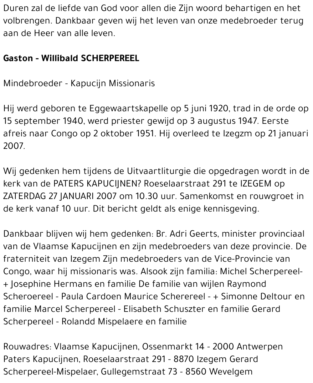 Gaston - Willibald Scherpereel