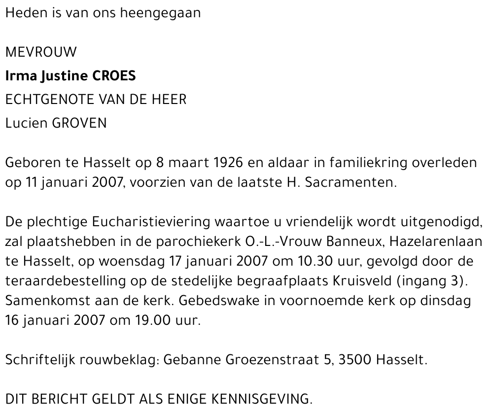 Irma Justine Croes