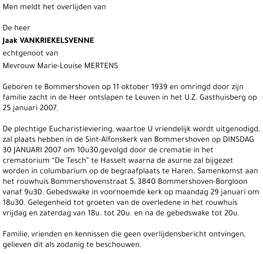 Jaak Vankriekelsvenne