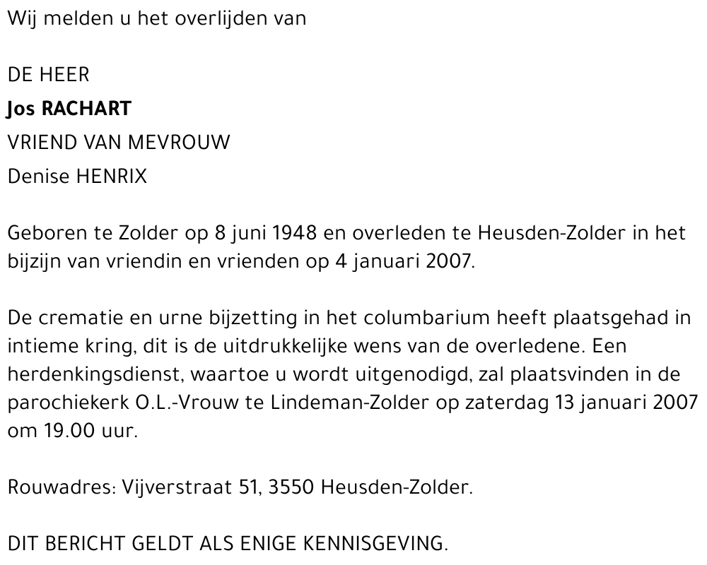 Jos Rachart