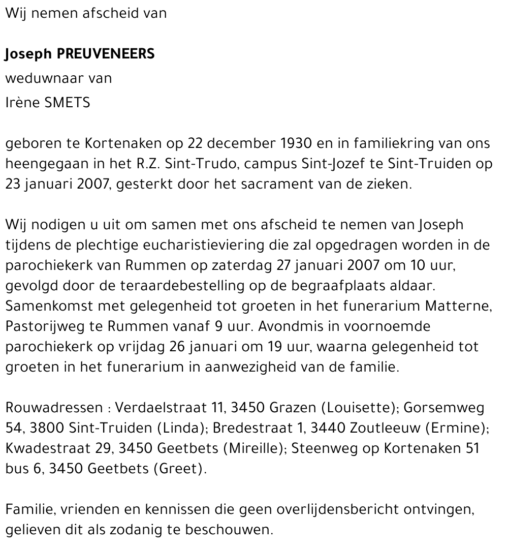 Joseph Preuveneers