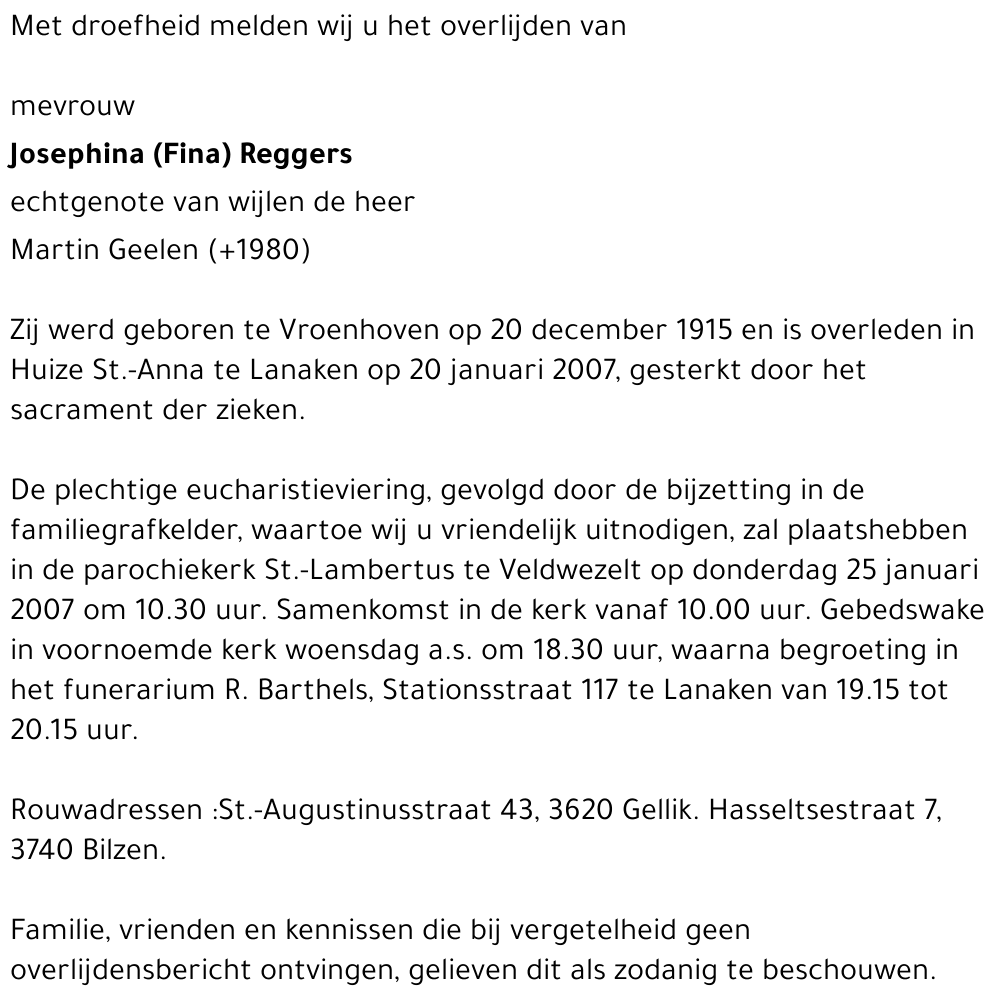 Josephina Reggers