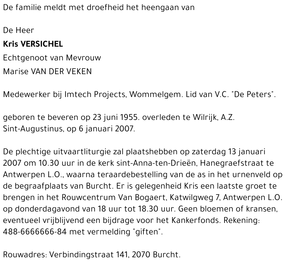 Kris Versichel