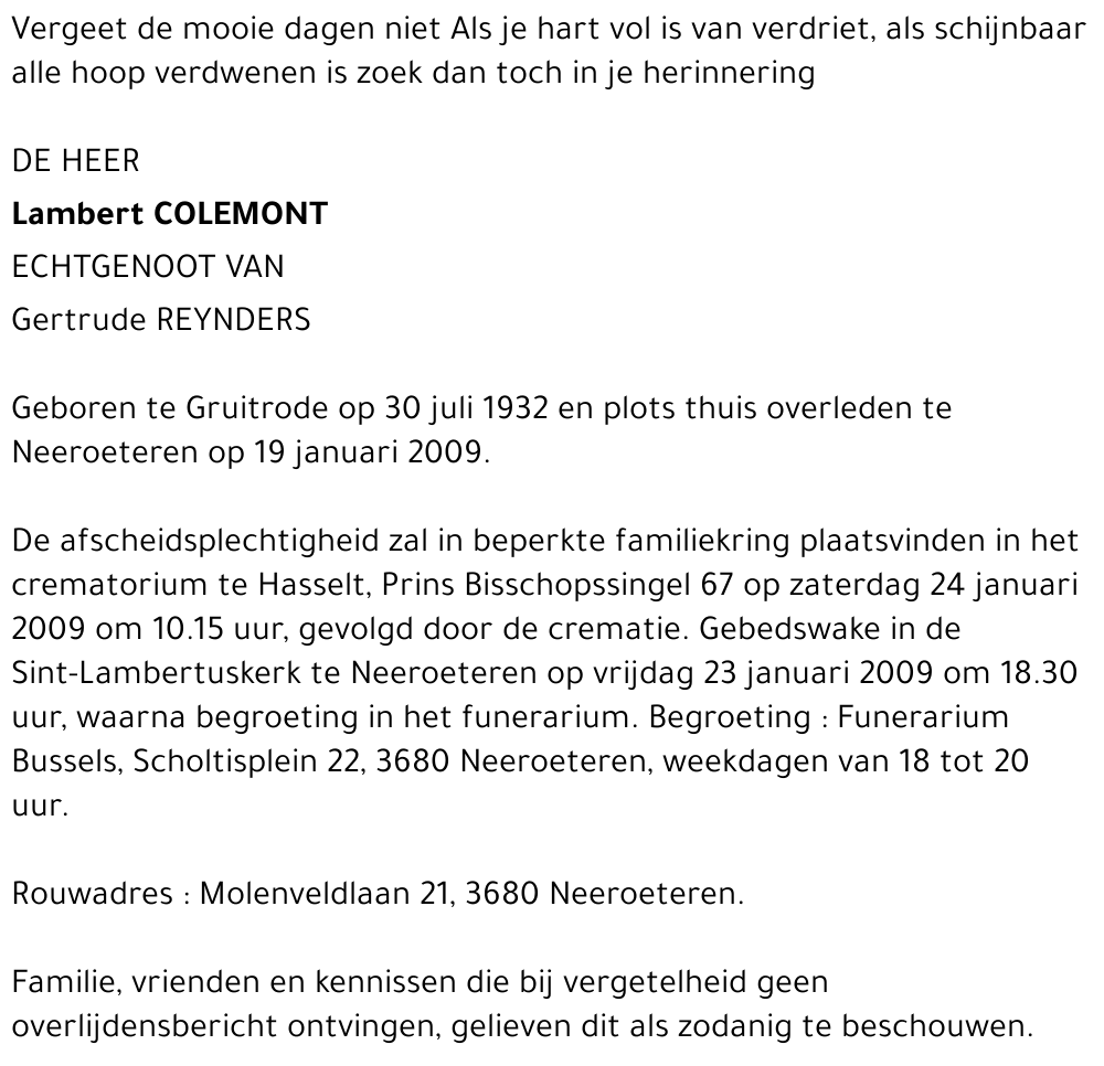 Lambert Colemont