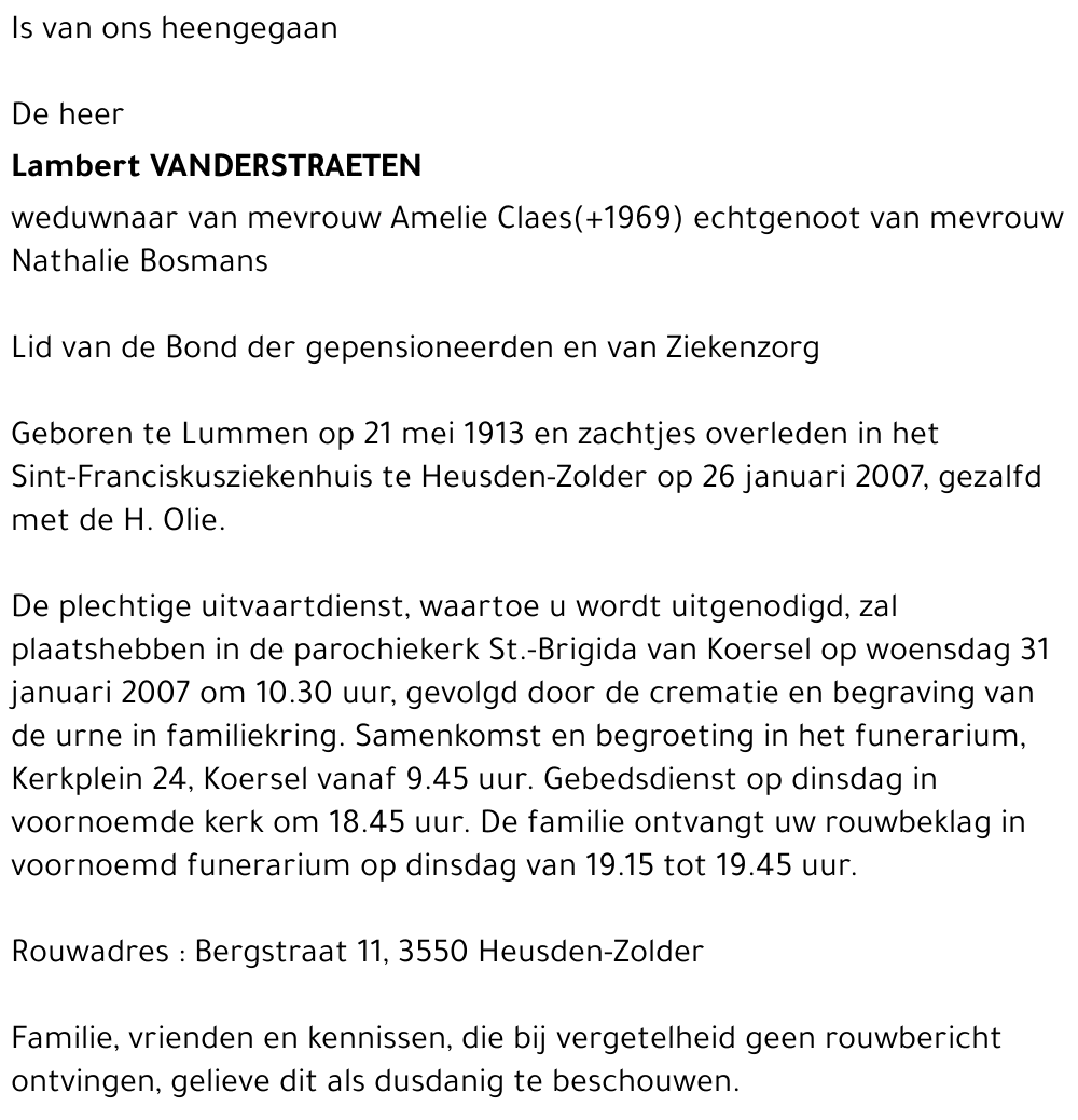 Lambert Vanderstraeten