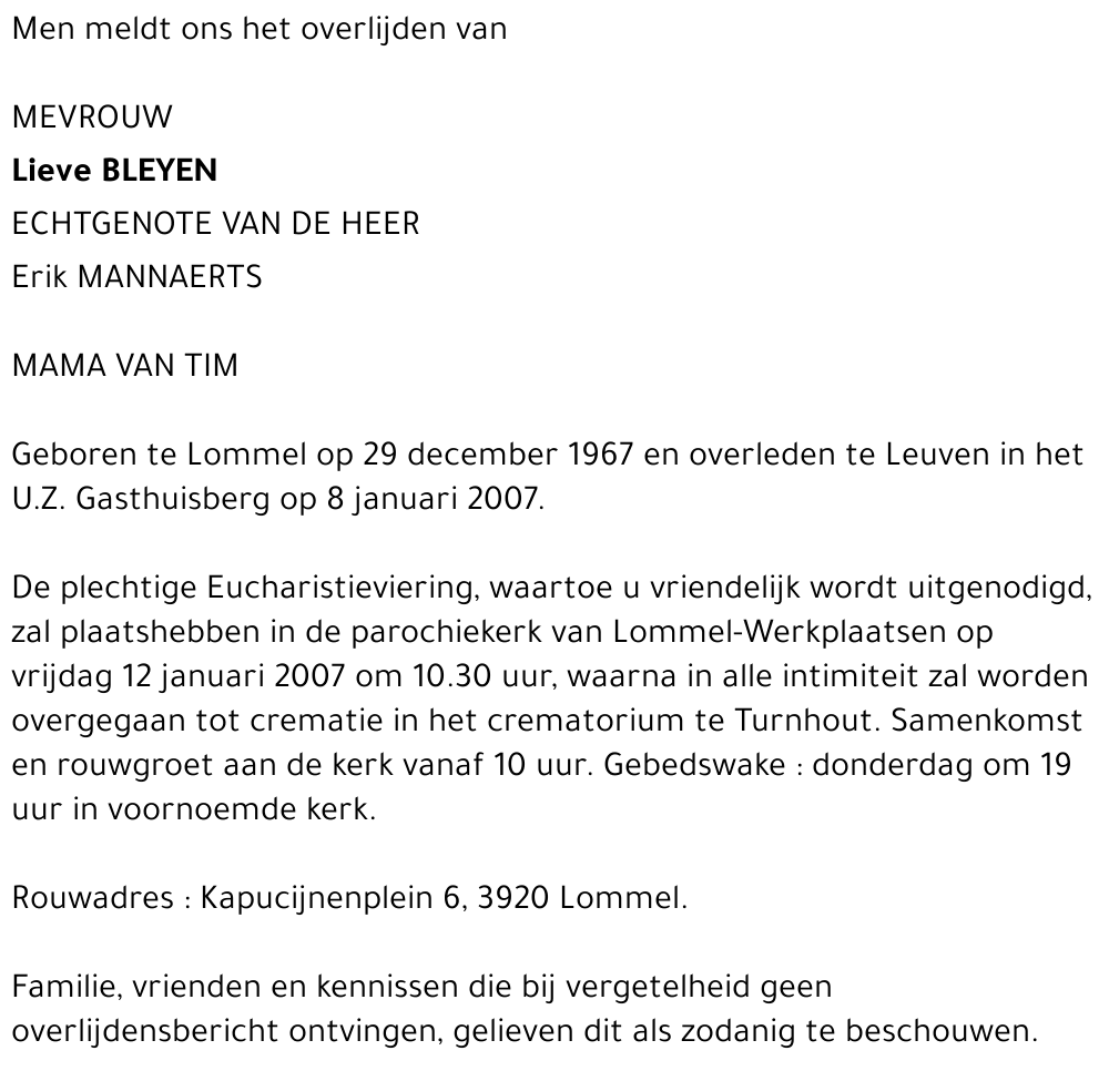 Lieve Bleyen