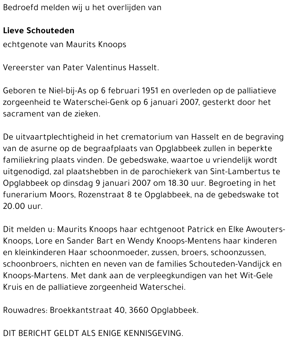 Lieve Schouteden