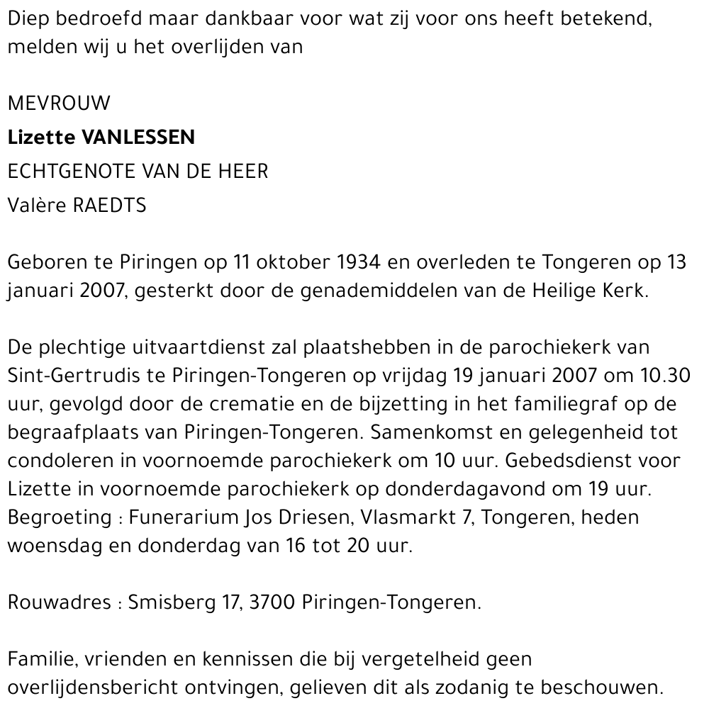 Lizette Vanlessen