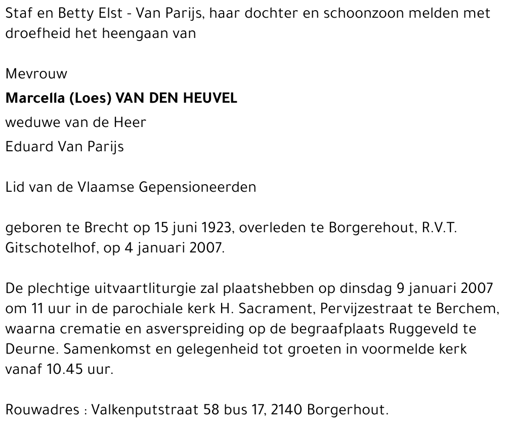 Marcella Van den Heuvel