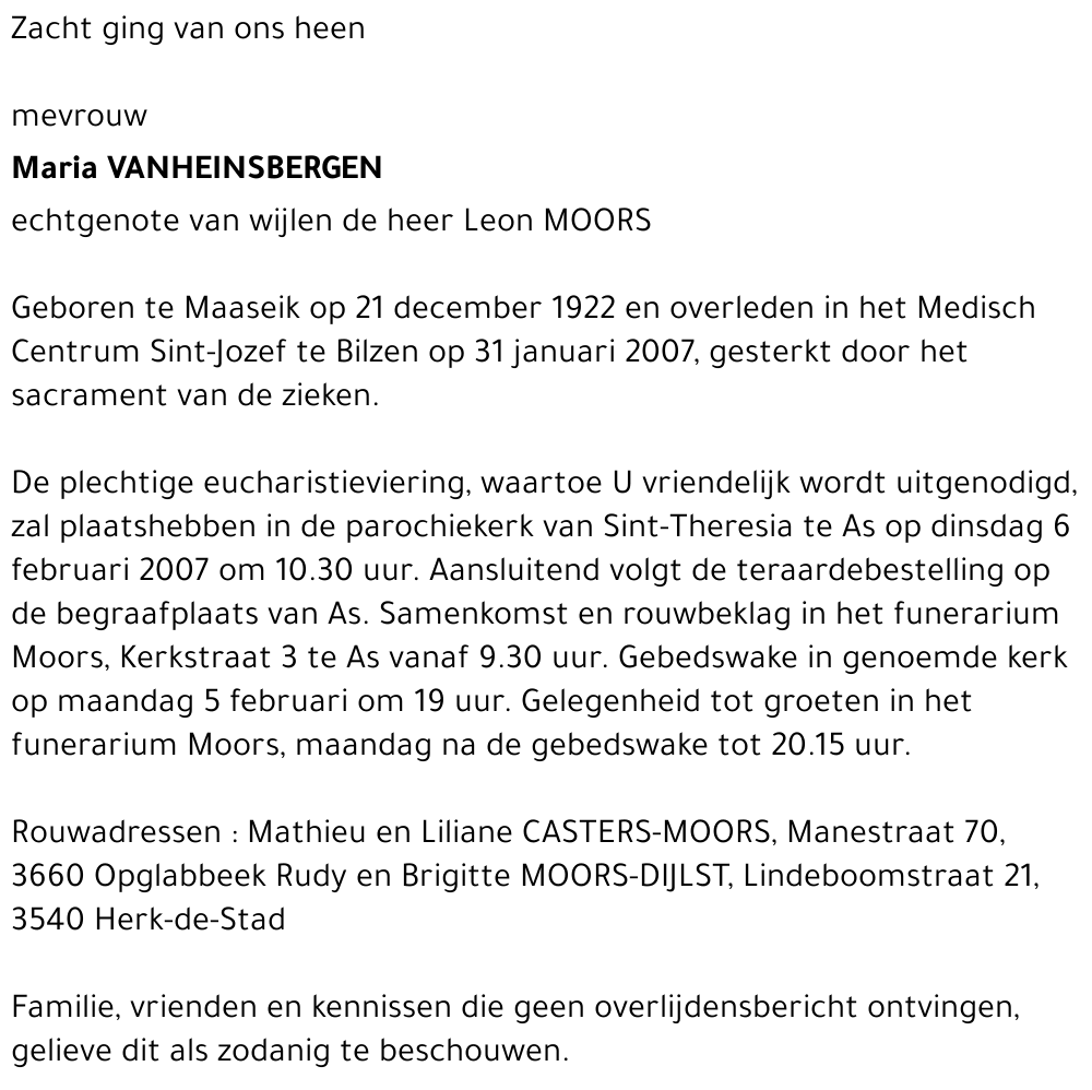 Maria Vanheinsbergen