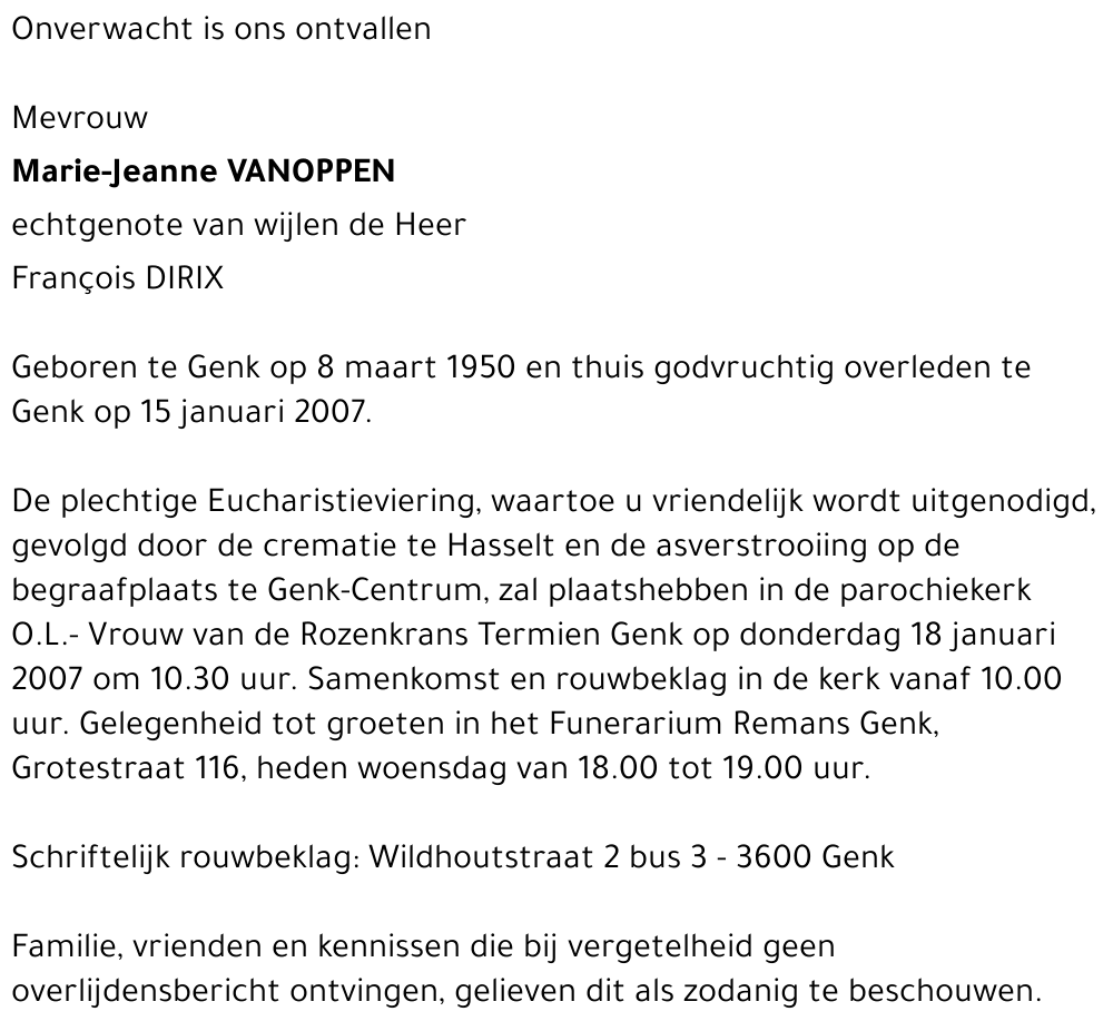 Marie-Jeanne VANOPPEN